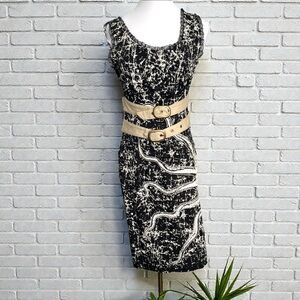 NWT Vintage Punk Y2K Whimsy Goth Sun Motif Midi Dress S Celestial Occult Fairy